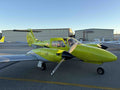 Twin-engine Piper Seminole on the ramp at Van Nuys, the aircraft used for the multi-engine discovery flight for two
